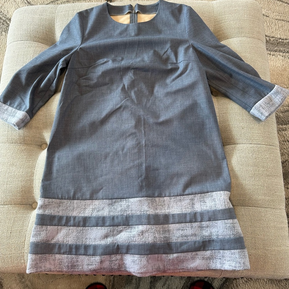 Private Label Elegant Gray and Blue Formal Dress